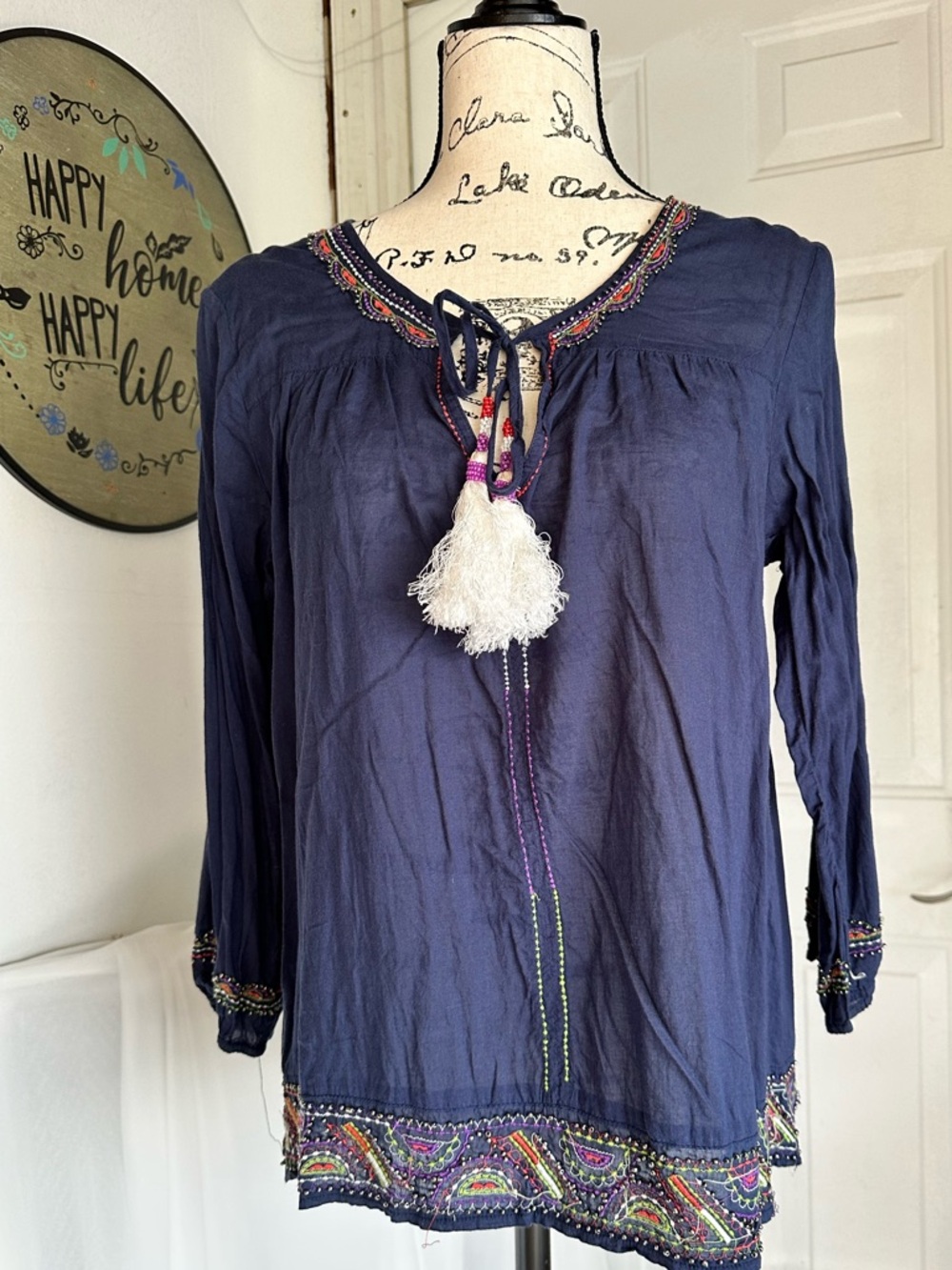 Boho Hippie Tassel Top